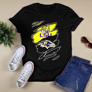Lsu Tigers Baltimore Ravens Claw T-Shirt