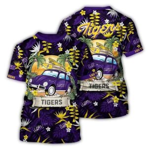 Lsu Tigers Camping Summer Vacation All-Over Print T-Shirt