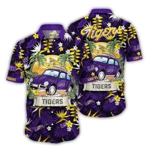 Lsu Tigers Camping Summer Vacation Hawaiian Shirt