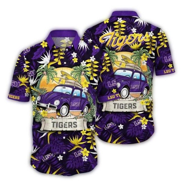 LSU Tigers Camping Summer Vacation Hawaiian Shirt 1