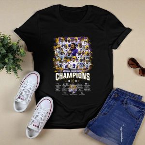 Lsu Tigers Champions National Championship 2020 Players Signature Shirt