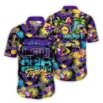 Lsu Tigers Floral Fruit Pattern Tropical Hawaiian Shirt