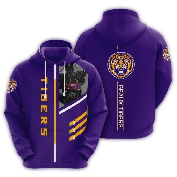 LSU Tigers Geaux Tigers For Fan AOP Hoodie 1