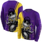 Lsu Tigers Jack Skellington Purple All Over Print Sweatshirt
