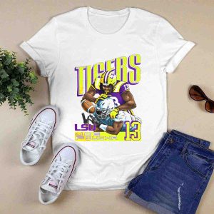 Lsu Tigers Joe Foucha 13 Football Tackle T-Shirt