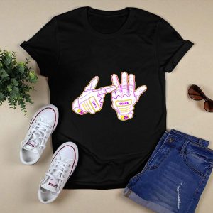 Lsu Tigers Lets Geaux Champion Hands Football Gloves T-Shirt