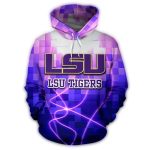 Lsu Tigers Lighting All Over Print Hoodie