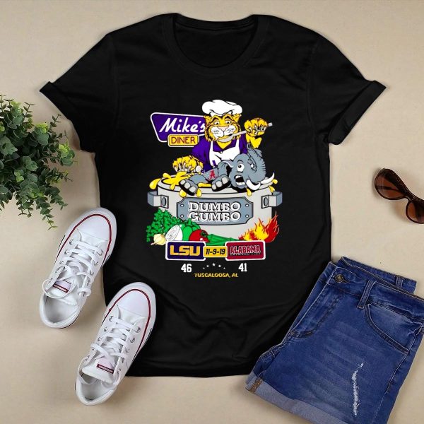 LSU Tigers Mikes Diner Dumbo Gumbo Alabama Black 1