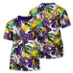 Lsu Tigers Parrot Art All-Over Print T-Shirt