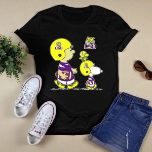 Lsu Tigers Snoopy And Woodstock Football Adventure T-Shirt