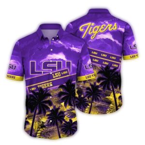 Lsu Tigers Tropical Summer Vacation Hawaiian Shirt