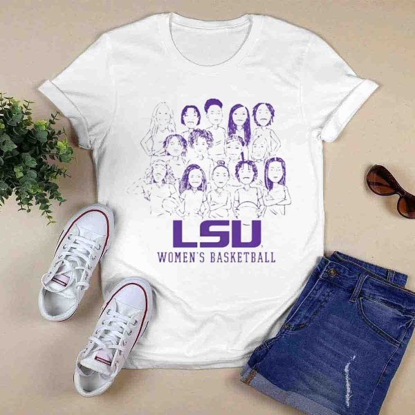 LSU Womens Basketball Team NIL T Shirt 0