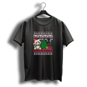 Labradoodle Christmas Sweater Santa Hat Tree Snowflakes Gifts T Shirt