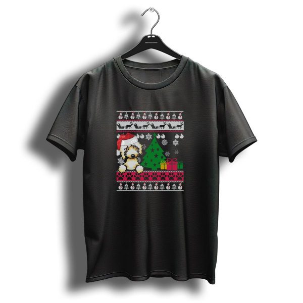 Labradoodle Christmas Sweater Santa Hat Tree Snowflakes Gifts T Shirt 1 t shirt 1