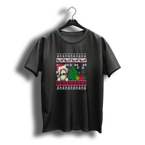 Labradoodle Christmas Sweater Santa Hat Tree Snowflakes Gifts T-Shirt