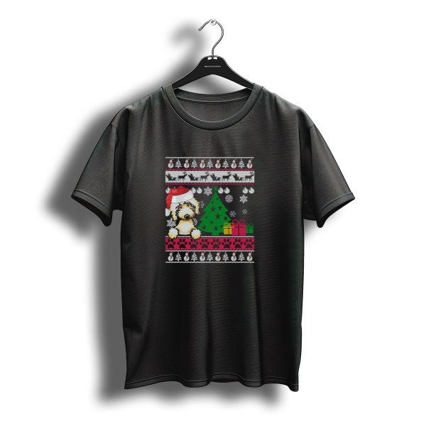 Labradoodle Christmas Sweater Santa Hat Tree Snowflakes Gifts T Shirt t shirt 1