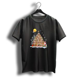 Labradoodle Christmas Tree Santa Snowflakes Reindeer Pine T Shirt