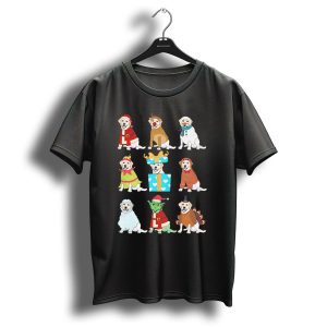 Labrador Christmas Santa Reindeer Snowman Elf Present Gingerbread Sheep Yoda Turkey T-Shirt