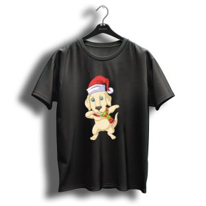 Labrador Dabbing Christmas Santa Hat Festive Scarf T Shirt