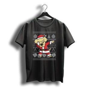 Labrador Dabbing Santa Ugly Christmas T-Shirt