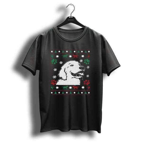 Labrador Festive Holiday Sweater With Christmas Motif And Dog T Shirt 1 t shirt 1