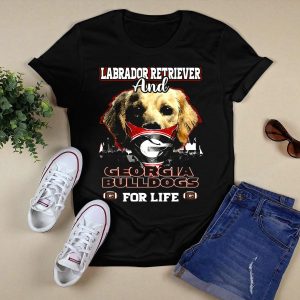 Labrador Retriever And Georgia Bulldogs For Life T Shirt