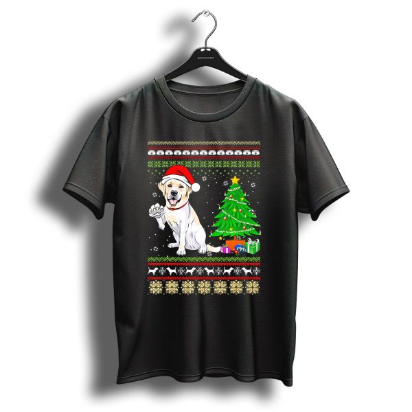 Labrador Retriever Santa Christmas Tree Festive T Shirt 1 t shirt 1