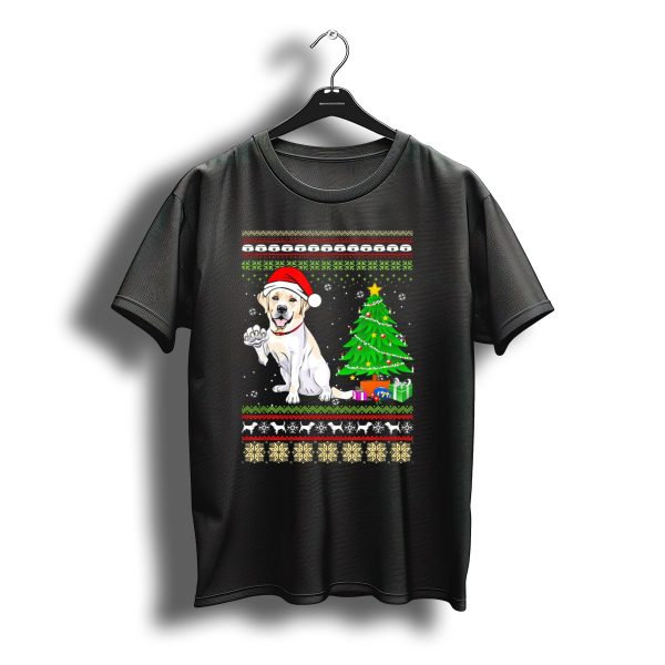 Labrador Retriever Santa Christmas Tree Festive T Shirt t shirt 1