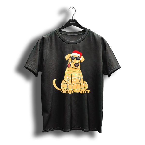 Labrador Santa Claus Christmas Lights Sunglasses T Shirt t shirt 1