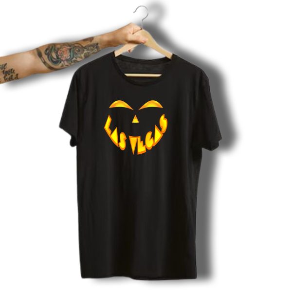 Las Vegas Jack O Lantern Pumpkin Face Halloween T Shirt t shirt 1