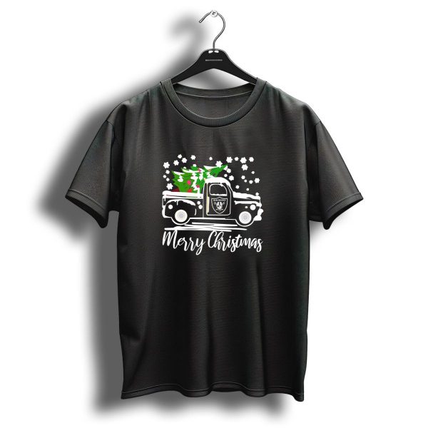 Las Vegas Raiders Vintage Car Merry Christmas Raiders T Shirt 1 t shirt 1