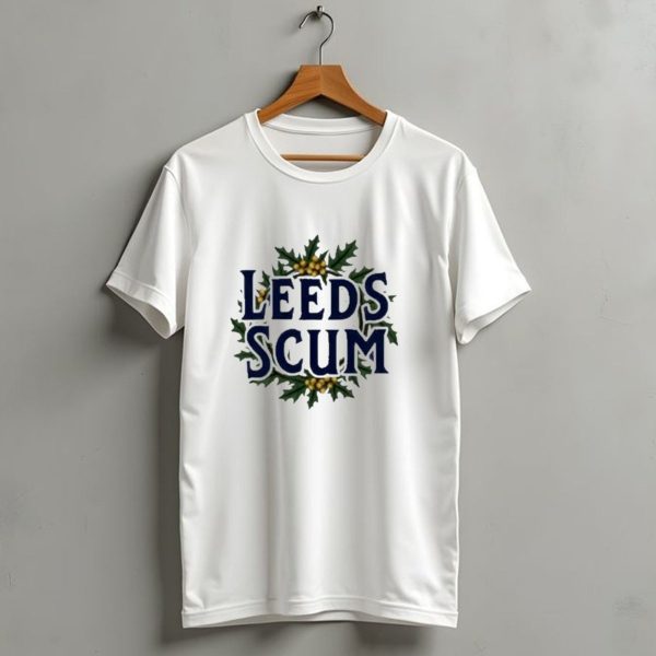 Leeds Scum Christmas Holly Festive T Shirt 1 t shirt 1