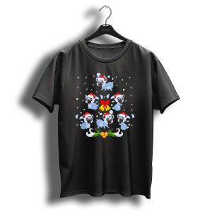 Lemur Christmas Tree Festive Family Holiday T Shirt