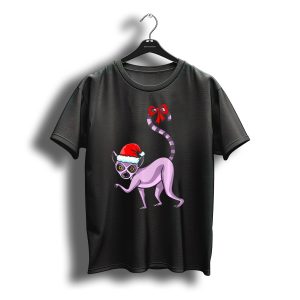 Lemur Santa Hat Madagascar Christmas T-Shirt