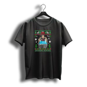 Let It Snow Ugly Christmas Sweater Trump Santa Holiday T-Shirt