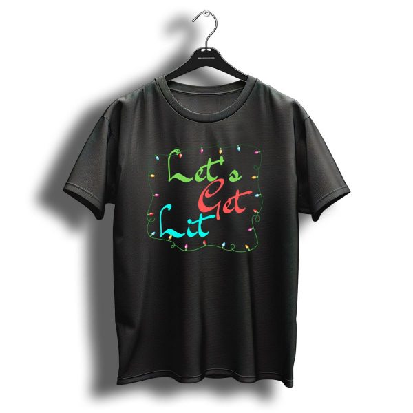 Lets Get Lit Christmas Lights T Shirt 1 t shirt 1
