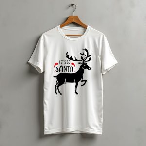 Let'S Go Santa Christmas Reindeer T-Shirt