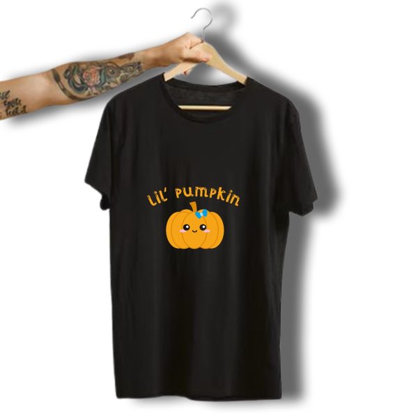 Lil Pumpkin Pregnancy Halloween Maternity Baby Boy T Shirt t shirt 1