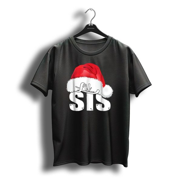 Lil Sis Santa Christmas Family T Shirt t shirt 1