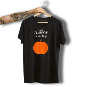 Little Pumpkin On The Way Halloween Pregnancy Announcement T-Shirt