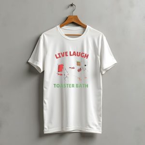 Live Laugh Toaster Bath Santa Christmas T-Shirt