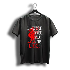 Liverpool Santa You'Ll Never Walk Alone L F Ckids T-Shirt Fchristmas T-Shirt