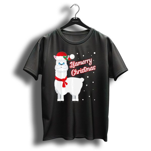 Llama Llamerry Christmas Santa Cla Holiday Festive T Shirt 1 t shirt 1