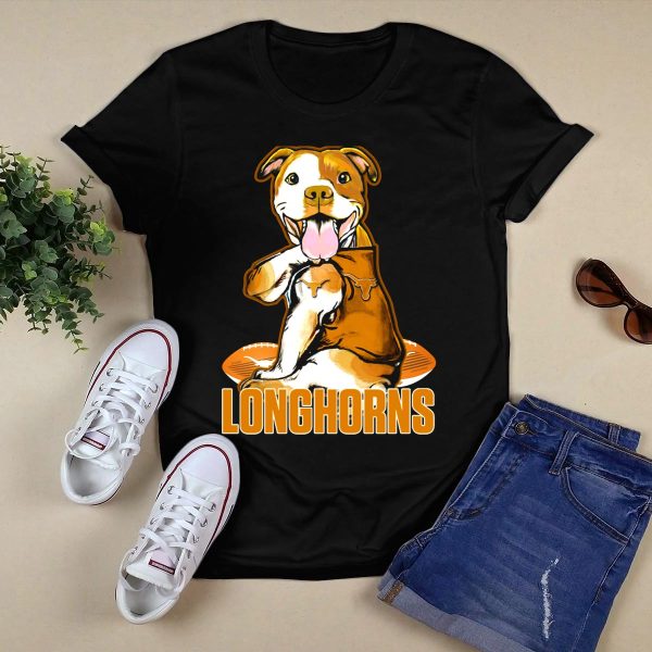 Longhorns Football Pitbull texas Longhorns T Shirt Style 1 Black 1