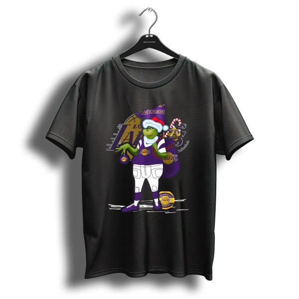 Los Angeles Lakers Grinch Christmas Basketball Mashup T Shirt 1 t shirt 1