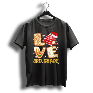 Love 3Rd Grade Christmas Holiday Fun T-Shirt