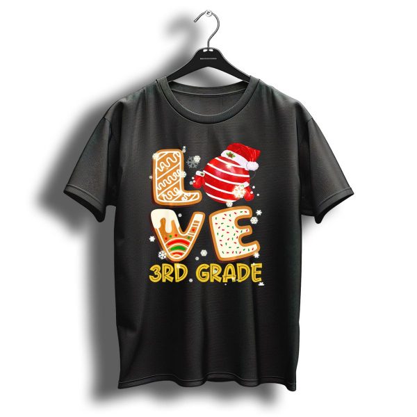 Love 3Rd Grade Christmas Holiday Fun T Shirt 1 t shirt 1