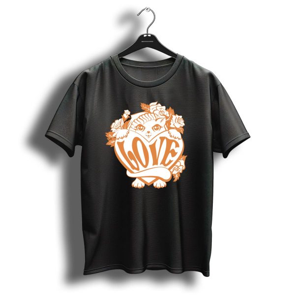 Love Christmas Cat Roses Heart T Shirt 1 t shirt 1
