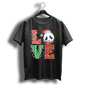 Love Christmas Panda Xmas Panda Love T-Shirt