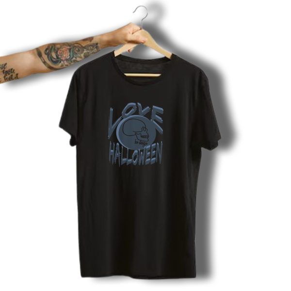 Love Halloween Horror Skull Bo T Shirt t shirt 1